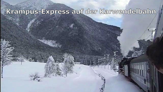 Bahnnostalgie: Mit dem Krampus-Express auf der Karwendelbahn