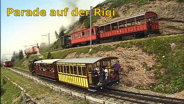 Bahnnostalgie: Fahrzeugparade auf der Rigi