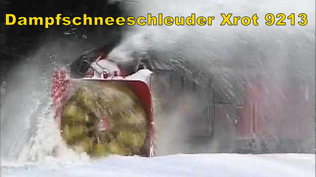 Bahntechnik: Dampfschneeschleuder Xrot 9213
